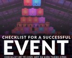 Checklist để tổ chức sự kiện thành công
