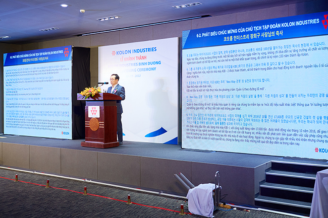 lễ khánh thành nhà máy Kolon Industries