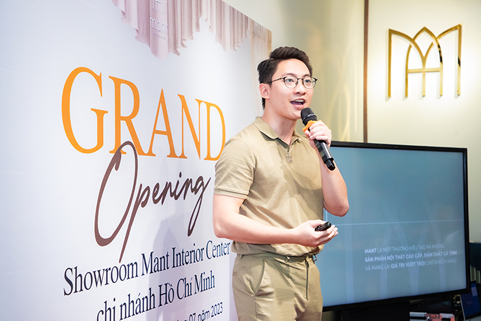 khai trương showroom Mant