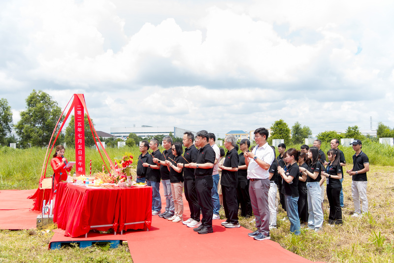 động thổ công trình nhà xưởng Great JD