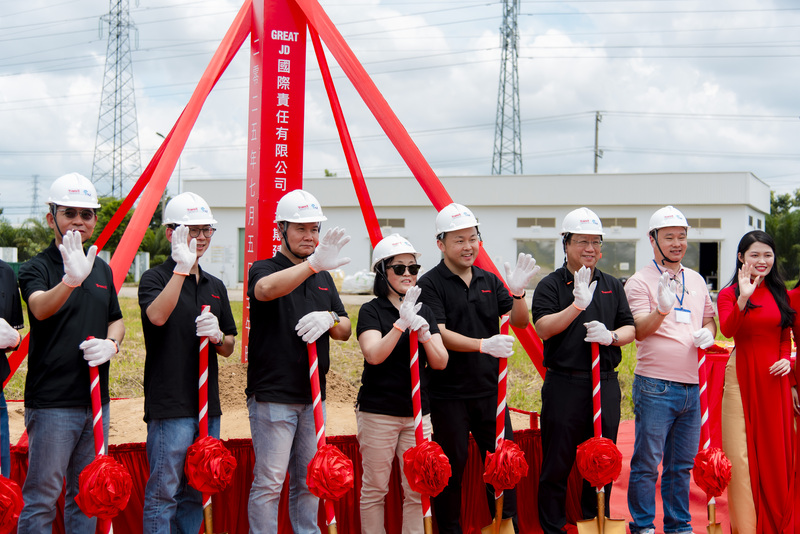 động thổ công trình nhà xưởng Great JD