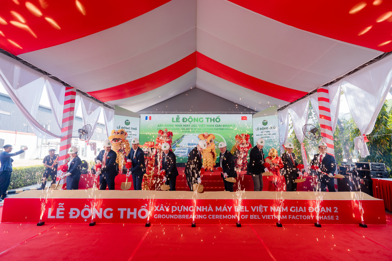 lễ động thổ nhà máy Bel